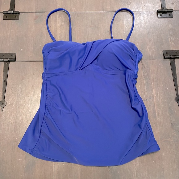 Light Blue Tankini Swim Top - Picture 1 of 3